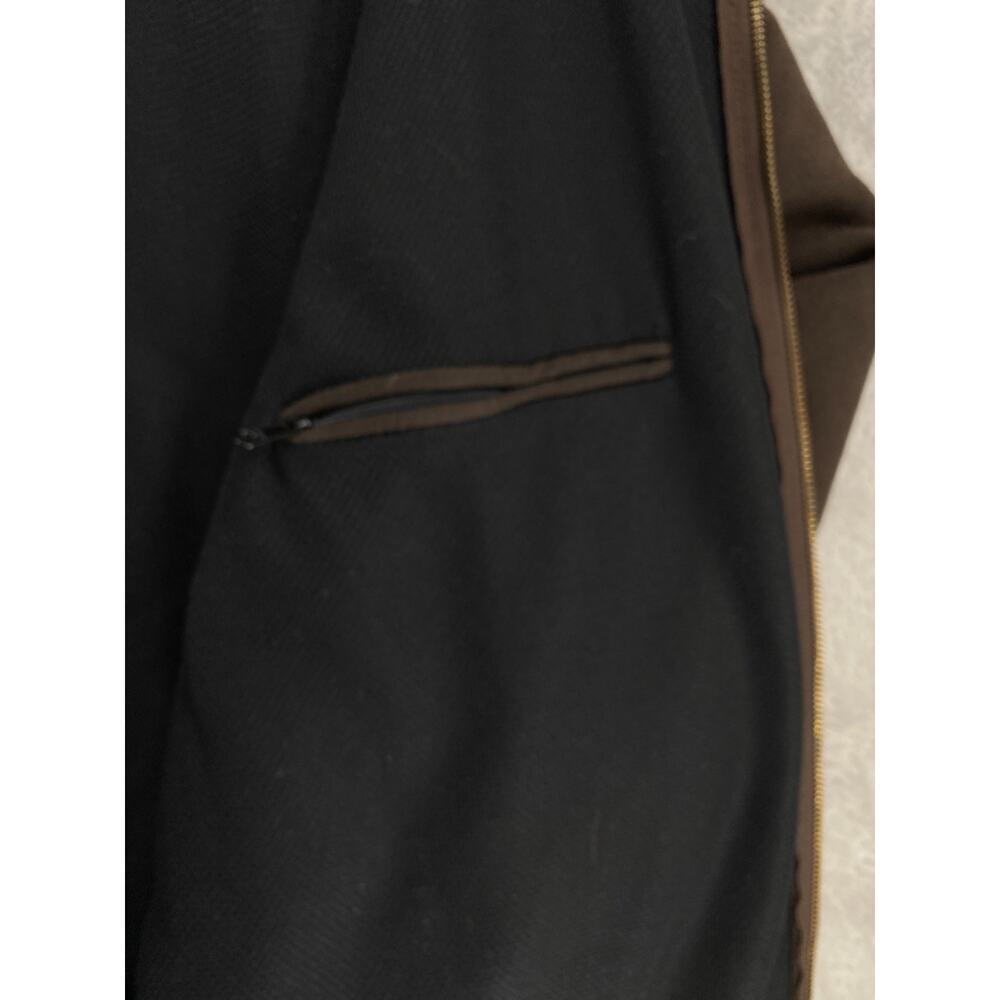 Carhartt Brown Thermal Lined Zip Hoodie Jacket Men’s Large Workwear USA - Picture 8 of 14